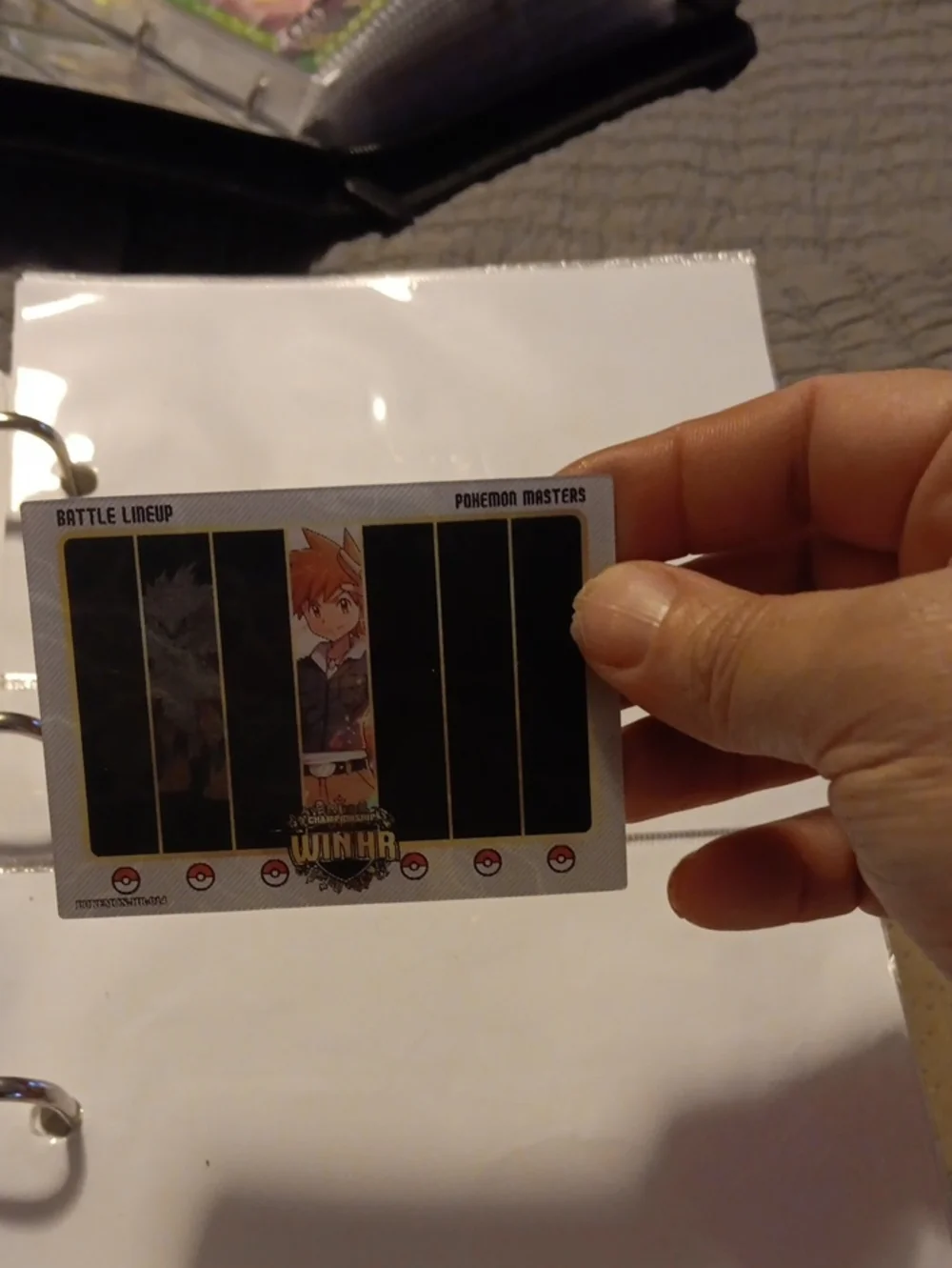 Pokemon White, Black, Yellow Battle Lineup Card